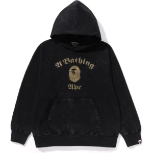 A BATHING APE OVERDYE PULLOVER RELAXED FIT HOODIE MENS